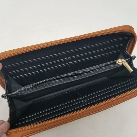 Mia K Collection Brown Faux Leather Wallet - Picture 8 of 14